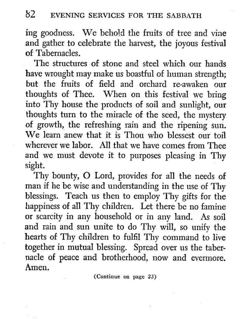 Evening Shabbat Service & Festival Prayers - p. 82